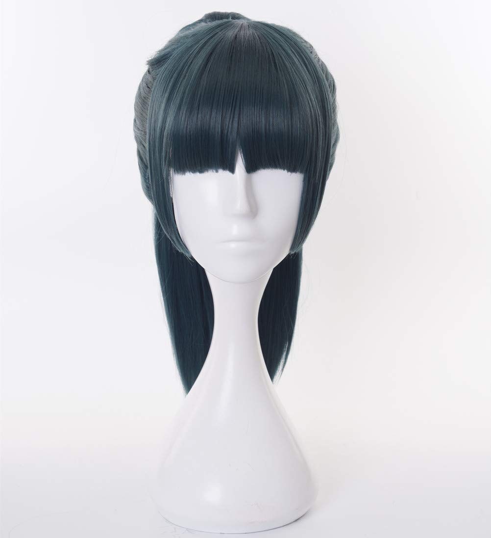 XiongXiongLe Anime Wig Cosplay Jujutsu Kaisen Zenin Maki Black Multi-color Costume Hair Replacement Wigs For Girl Boy Party Halloween Christmas(Zenin Maki)