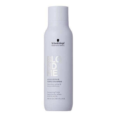 BlondMe Bond Repair Purple Shampoo - Neutralizes Yellow & Brassy Tones | Strengthens & Repairs Blonde Hair