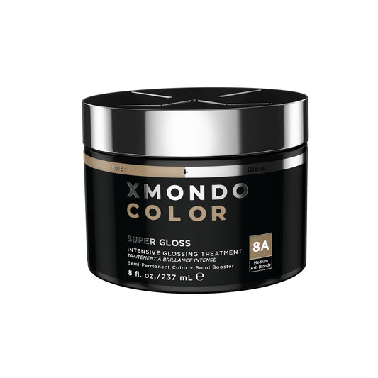 XMONDO Ash Blonde Color Depositing Mask - Nourishing Semi-Permanent Hair Dye, 8 Fl Oz | Vegan Formula