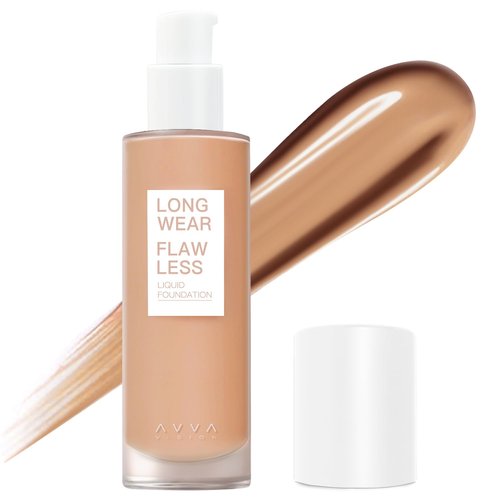 Regine Switzerland Longwear Flawless Liquid Foundation - Full Coverage Matte, Brown Sugar, 1 fl. oz.
