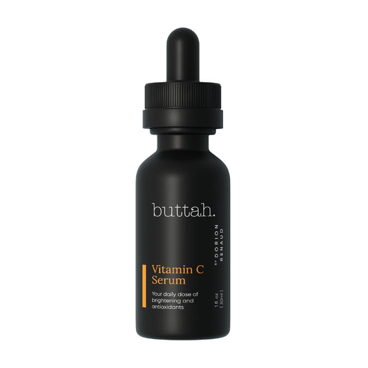 Buttah Skin Vitamin C Serum - Brightening Face Treatment with Vitamin E & Green Tea | 1 FL oz (30mL)