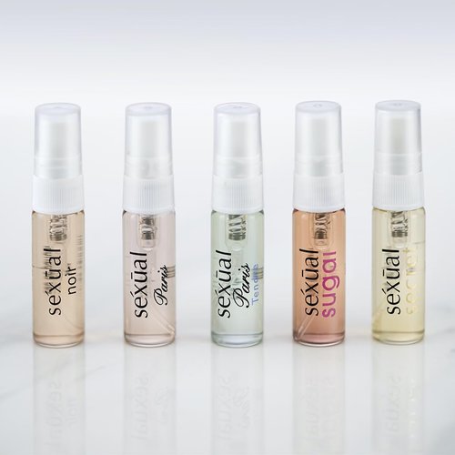 Michel Germain Sexual Discovery Set for Her - Floral & Gourmand Women's Perfume | 5 x 0.07 Fl Oz Vials