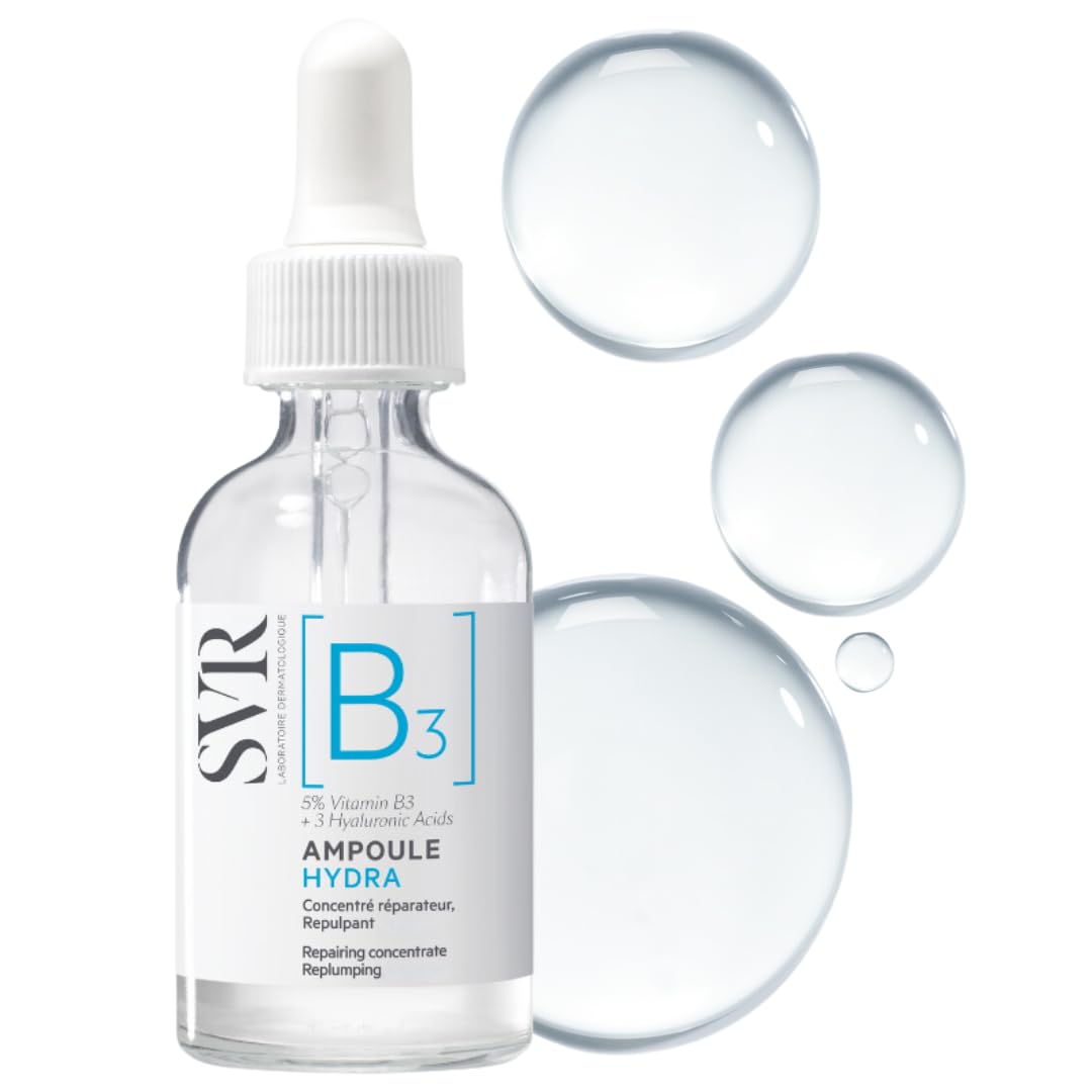 SVR [B3] Hydra Plumping Face Serum - Moisturizing Formula with Niacinamide & 3 Types of Hyaluronic Acid | 1 Fl. Oz.