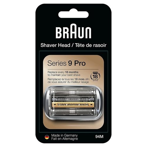 Braun 94M Shaver Replacement Head - Compatible with Series 9 & 9 Pro Shavers | Fits Models 5790, 5791, 5793