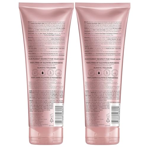 L'Oreal Paris EverPure Sulfate-Free Vegan Hair Care Kit - Shampoo and Conditioner to Strengthen and Repair Hair Bonds (Packaging May Vary)