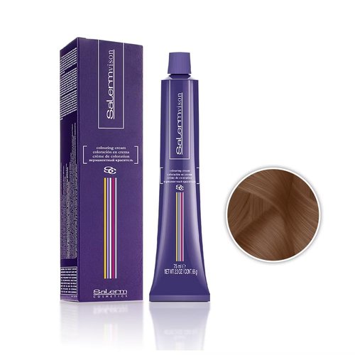 Salermvison Hair Coloring Cream - #7.74 Copper Brown Blonde, 2.3 Ounce | Vibrant Color & Shine