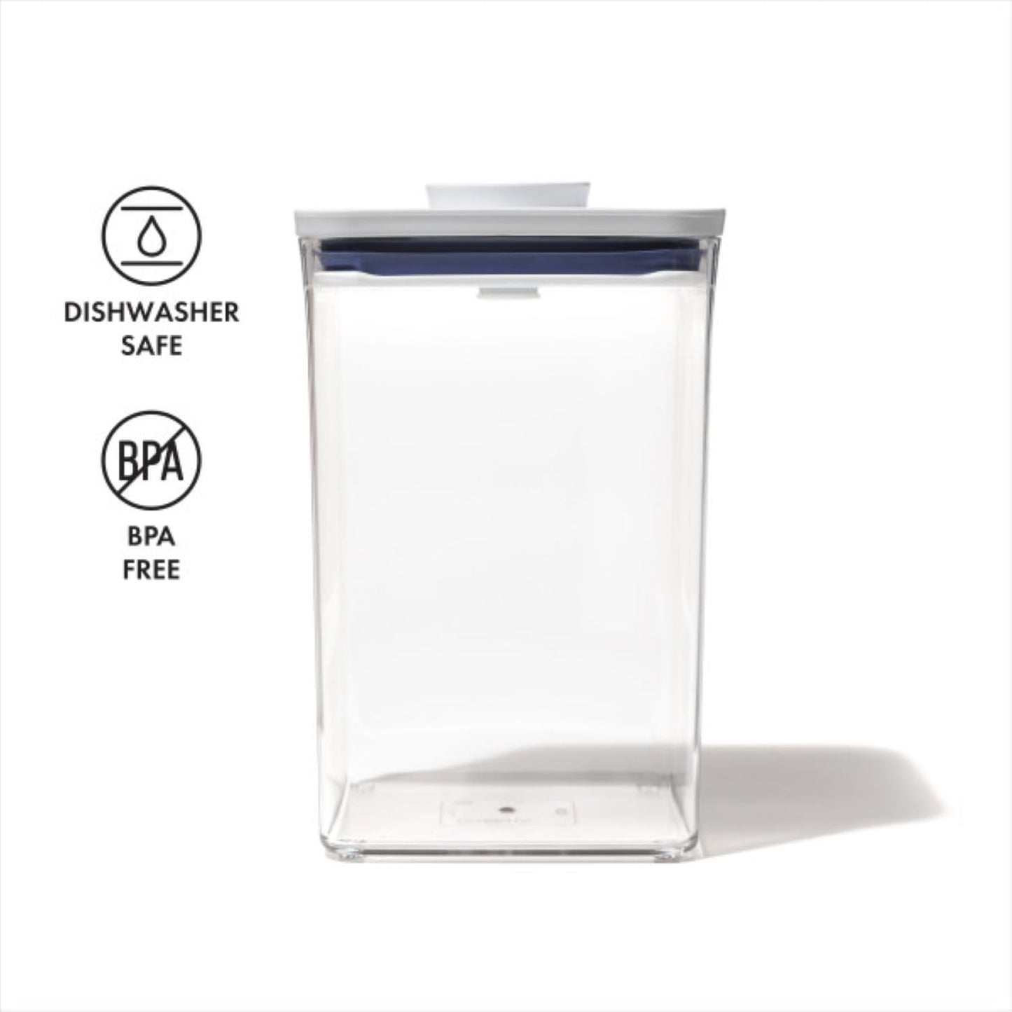 OXO Good Grips POP Container - Airtight Food Storage - Small Square Tall 2.3 Qt Ideal for spaghetti, linguini and lasagna