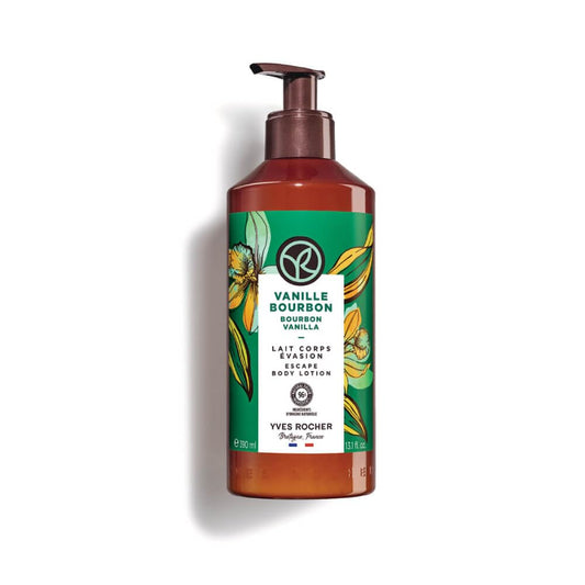 Yves Rocher Bourbon Vanilla Body Milk Lotion - Nourishing Hydrating Moisturizer for Soft, Radiant Skin | 390ml / 13.1 fl oz