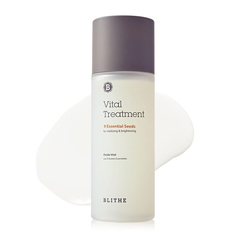 Blithe Vital Treatment Niacinamide Toner - 9 Essential Seeds for Oily Skin & Dark Spots | 5 Fl Oz