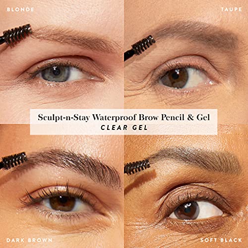 LAURA GELLER NEW YORK Sculpt-n-Stay Waterproof Brow Pencil & Gel- Taupe