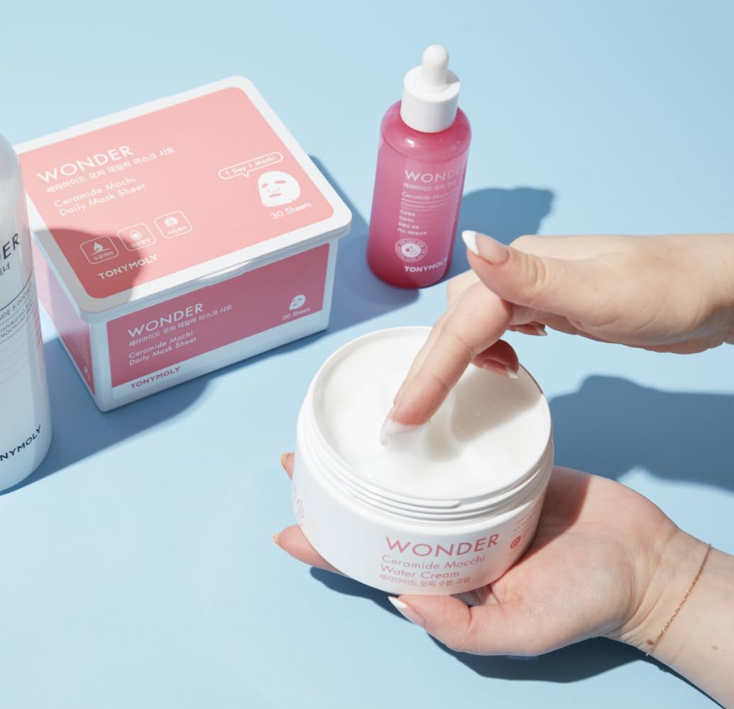 TONYMOLY Wonder Ceramide Mochi Body Cream - Hydrating Moisturizer for Face & Body | All Skin Types