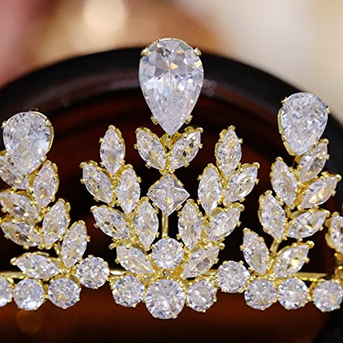 FASNAHOK Cubic Zirconia Tiaras for Women Silver Princess Birthday Queen Crowns CZ Wedding Hair Accessories for Bride Coronas Para 15 Anos Quinceaneras 2023