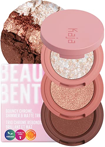 KAJA Beauty Bento Collection | Mosaic chrome + Shimmer + Matte | 18 Coral Sunrise - Coral Peach | 2019 Best of Beauty Award in Glitter-Pressed Category