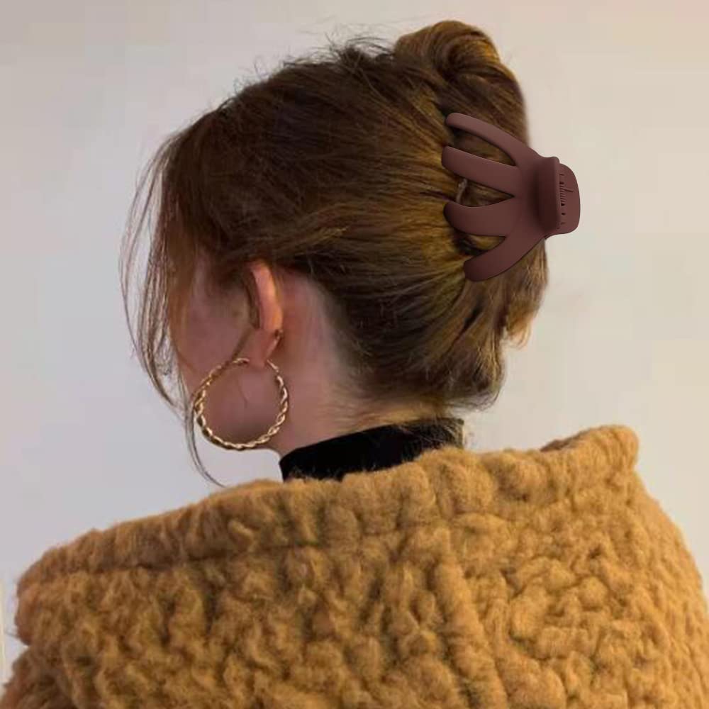Hair Clips Claw Clips for Thick Hair 5Pcs Large Hair Clips 3.15'' Big Octopus Hair Clip Long Thick Medium Hair Neutral Jumbo Jaw Clips Hair Accessories for Women Girls