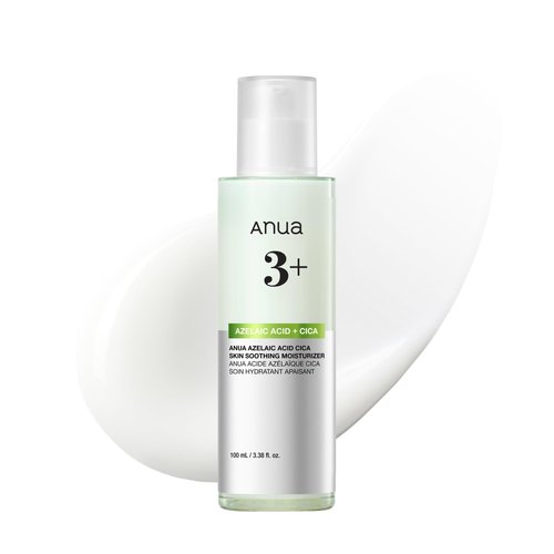 ANUA Azelaic Acid CICA Skin Soothing Moisturizer, Lightweight & Redness Relief, For Acne Prone Skin, Fragrance Free, Korean Skincare, 3.38 fl oz