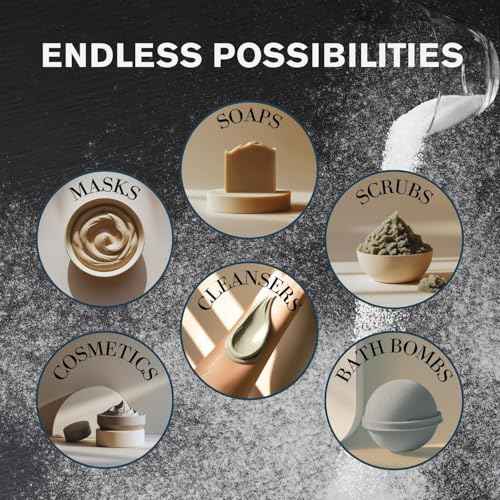 ClearLee Cosmetic Grade Pumice - 100% Pure Natural Grain/Powder - Great For Skin Exfoliation in DIY Soaps, Masks, Scrubs for Face, Body, Foot (8oz, Fine Grain)