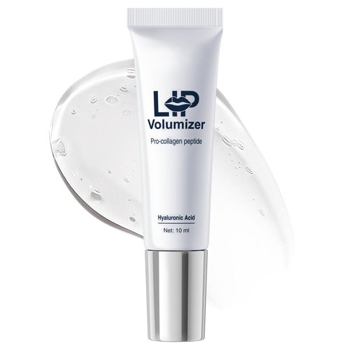 Lip Volumizer Plumper Serum with Hyaluronic Acid – Deep Hydration for Fuller Lips, Day & Night Moisture Lip Treatment, Smooth Non-Sticky Lip Balm, 0.34 fl.oz