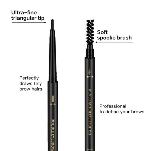 O'CHEAL Eyebrow Pencil - Premium Longwearing Formula with Spoolie Brush | Universal Waterproof Design
