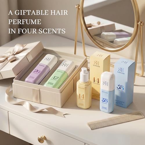 slashome Hair Perfume for Men & Women – Citrus Ocean, Alcohol-Free Moisturizing Hair & Body Mist, Long-Lasting Citrus Woody Fragrance for Hair, Wigs & Fabric, 100ml, Father’s Day & Birthday Gift