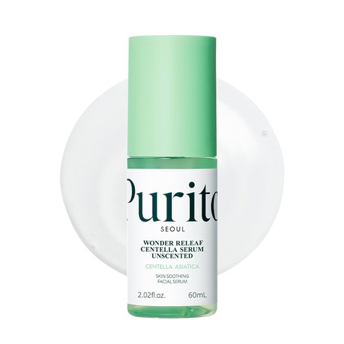 PURITO Centella Unscented Serum - Lightweight Calming Formula for Sensitive Skin, 2 fl. oz / 60ml