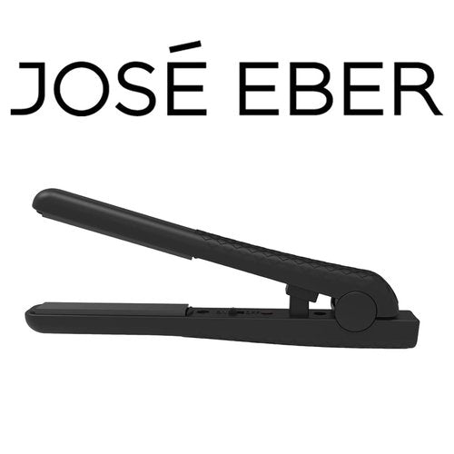 Jose Eber: Flat Iron - Petite 1/2 Inch - Floating Ceramic Plates, Folding Compact Styling Tool, Hair Straightener, For Travel & Quick Touch Ups