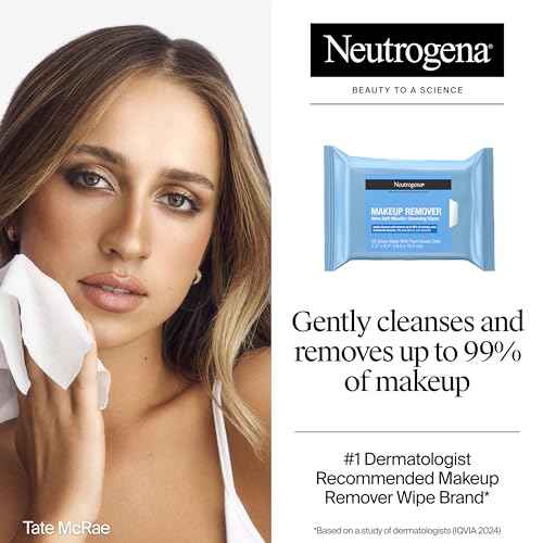 Neutrogena Day & Night Facial Cleansing Wipes, Makeup Remover Face Cleansing Towelettes & Night Calming Facial Cloths, 100% Plant Based Fibers Wipe Away Dirt & Oil, (3 Packs of 25)