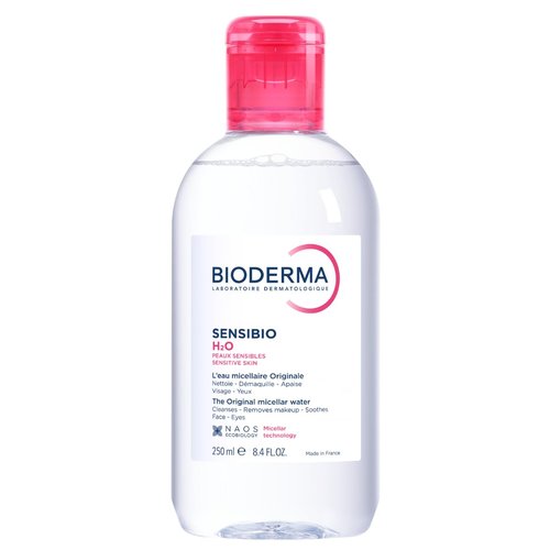 Bioderma Sensibio H2O Micellar Water, Makeup Remover Cleanser, Gentle for Skin, Fragrance-Free & Alcohol-Free, Gentle Face Cleanser for Sensitive Skin, 8.4 Fl Oz