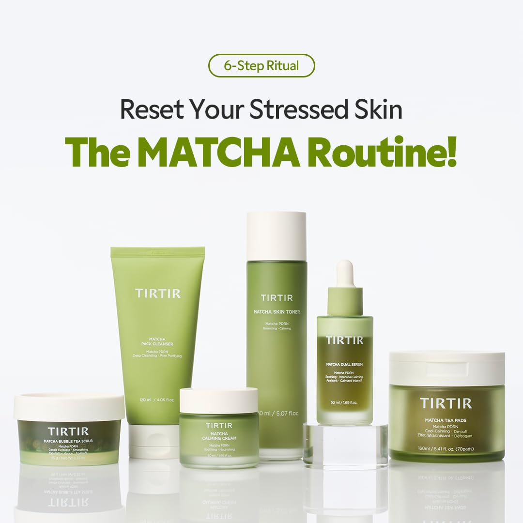 TIRTIR Matcha PDRN Calming Cream - 24H Hydrating Moisturizer for Sensitive Skin | 1.69 Fl Oz