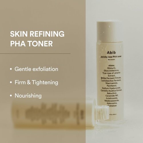 Abib Jericho Rose PHA Toner - Skin Booster with Rose Extract for Enhanced Elasticity | 6.76 fl oz / 200 ml