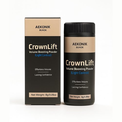 AEKONIK CrownLift Volume Boosting Hair Powder, Lightweight Root Lifting Styling Powder for Instant Volume & Matte Finish, Light Control – For Thin, Fine, Limp Hair, 0.28oz