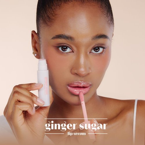ETUDE Ginger Sugar Lip Serum - Nourishing Lip Balm with Mega Tip Applicator | Intensive Moisture in Nude Beige (13g)