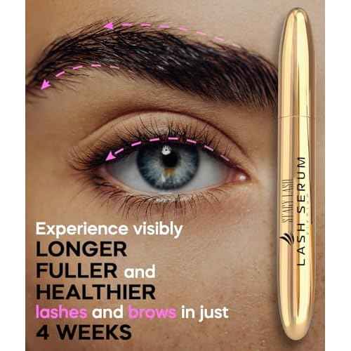 Stacy Lash Growth Serum (0.17fl.oz / 5ml) | Eyebrow & Eyelash Enhancing Serum for Natural Lashes & Brows