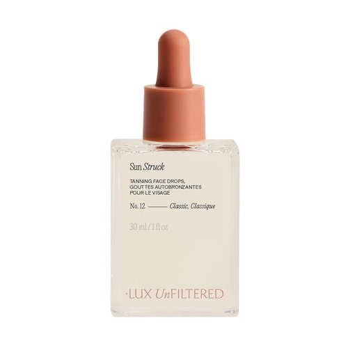 Lux Unfiltered N°12 Sun Struck Bronzing Face Tanning Drops - Gradual Self Tanner for Natural Glow | Vegan & Cruelty Free
