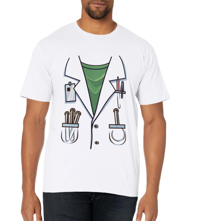 Scientist Costume Halloween Chemistry Science Lab Coat T-Shirt