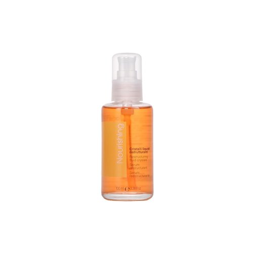 Fanola Restructuring Anti-Frizz Hair Serum | Liquid Crystals with Aloe Vera & Linseed Oil for Split End Repair - Strengthens Curly, Frizzy Hair (3.38 Fl oz)