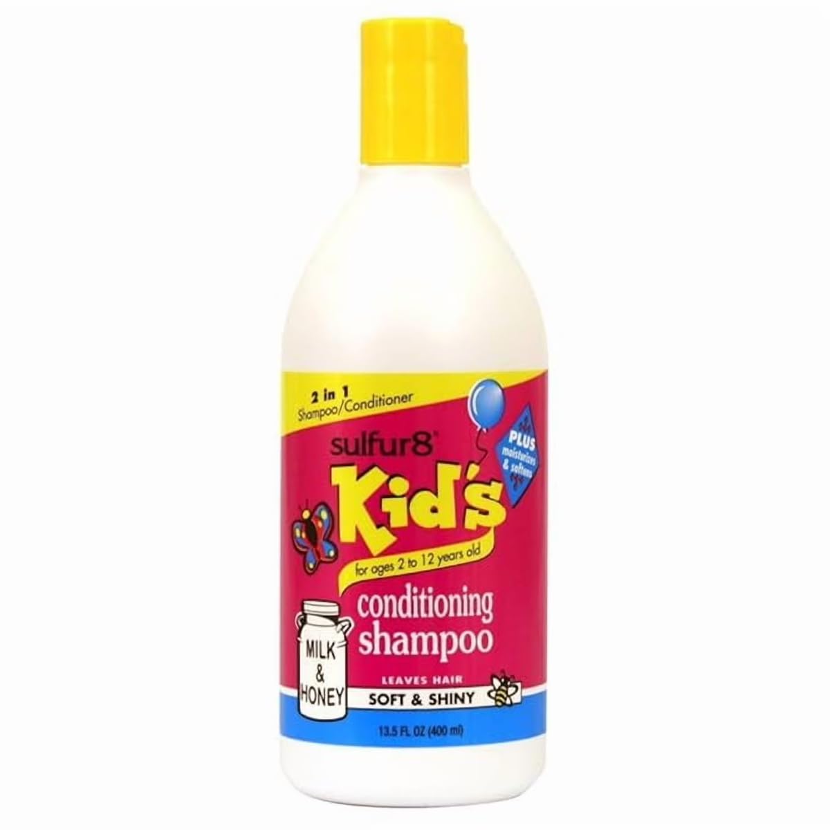 Sulfur 8 Conditioning Shampoo - Moisturizing Milk & Honey Formula, 13.5 oz | Smooths & Hydrates All Hair Types