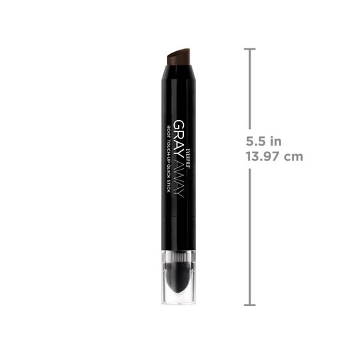 EVERPRO Gray Away Root Touchup Quick Stick, Black/Dark Brown, 0.1 Oz