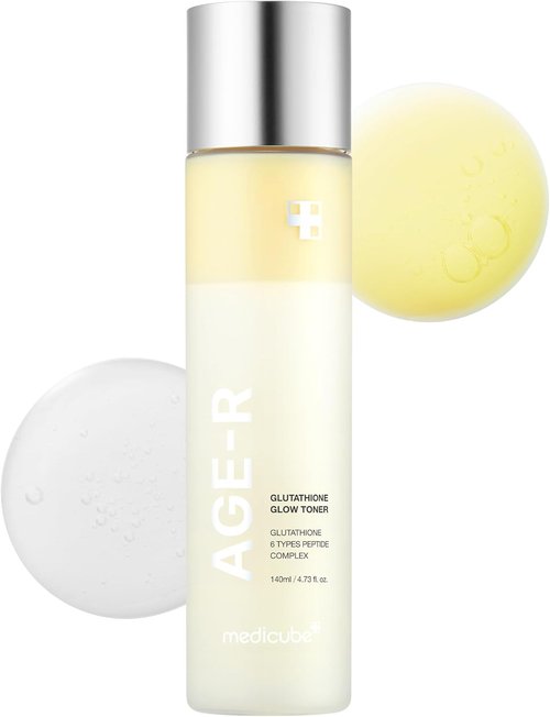 Medicube Age-R Glutathione Glow Milky Toner - Low-Irritation Double Layer for Radiant, Even Skin Tone