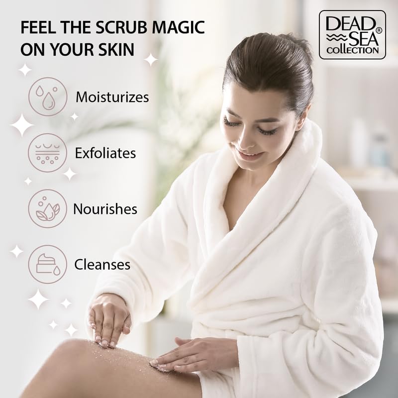 Dead Sea Collection Watermelon Salt Scrub – Exfoliating Body Scrub for Women – Moisturizing and Nourishing Skin – with Pure Oils and Dead Sea Minerals (23.28 Oz)