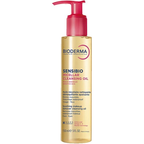 Bioderma Sensibio Micellar Cleansing Oil - Gentle Deep Cleansing Face Cleanser | 6.7 Fl Oz