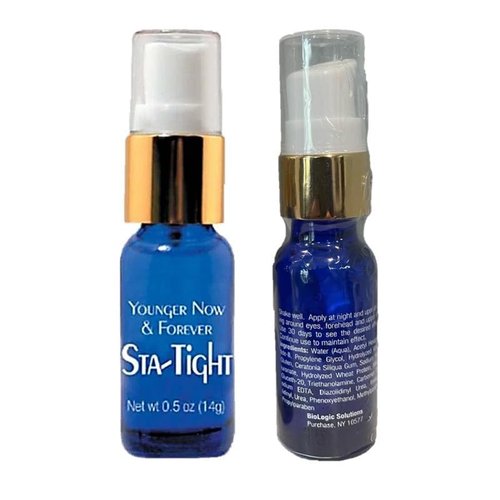 Biologic Sta-Tight & LifTight Anti-Aging Serum Duo - Instant Face Lift & Smoothing Formula | 2 Bottles