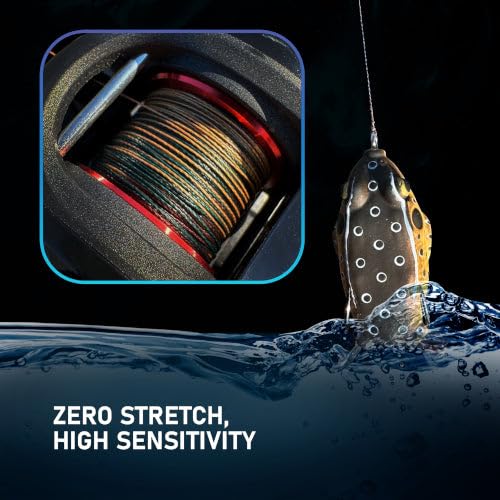 Reaction Tackle Braided Fishing Line Blue Camo 30LB 150yd