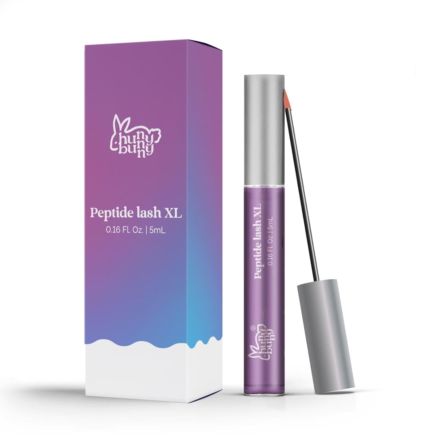 Hunny Bunny Peptide Lash XL - Eyelash Serum for Volume & Fullness - Non-Irritating Formula | 60-Day Supply (5mL) Made in USA