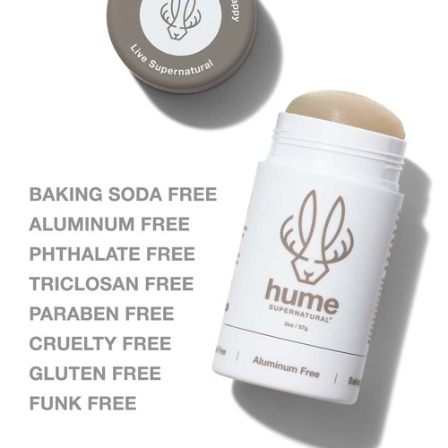 Hume Supernatural Aluminum-Free Deodorant - Neutral, Probiotic Formula for Sensitive Skin | Moisture Blocking, Paraben-Free