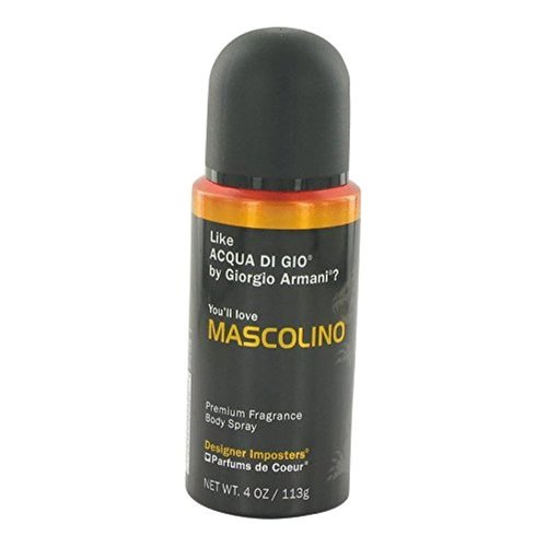 PARFUMS DE COEUR Mascolino Body Spray for Men - 4 oz Long-Lasting Fragrance