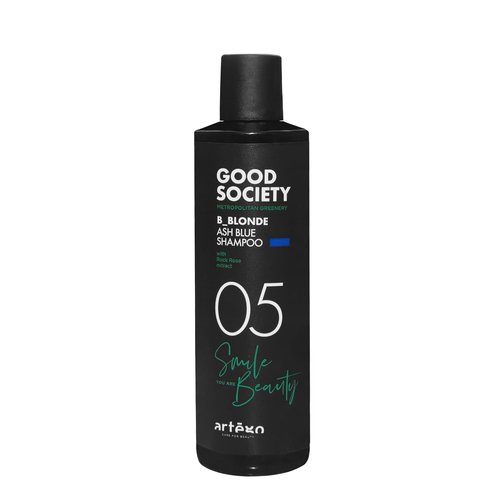 Artègo Good Society B_Blonde Ash Blue Shampoo - Tone Neutralizing for Blonde & Bleached Hair (8.5 oz)