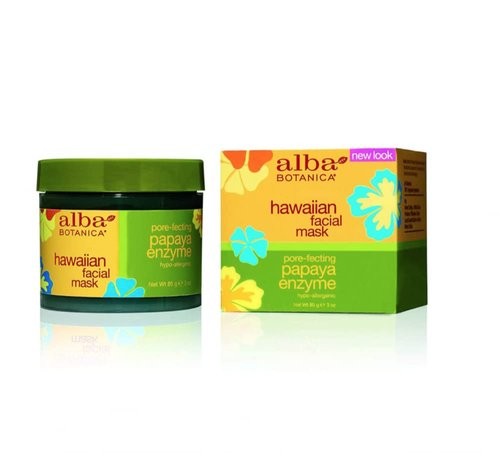 Alba Botanica Papaya Enzyme Hawaiian Facial Mask - Revitalize Skin, 3 Oz