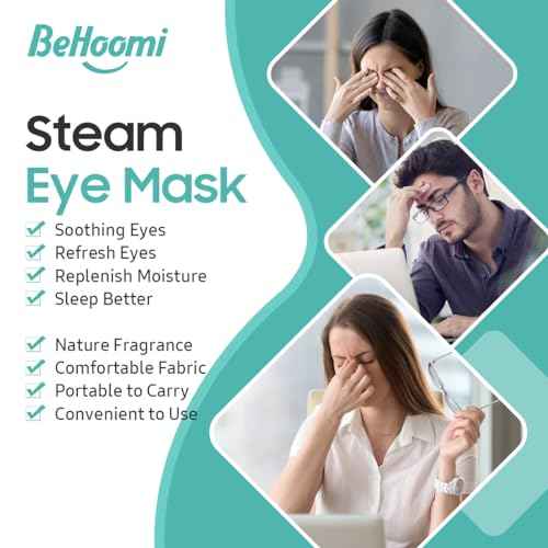 30Packs Steam Eye Mask, Heated Eye Mask Warm Compress for Eyes, Self Heating Warm Eye Masks Disposable Steam Mask for Home Sleep, Spa, Travel Essentials & Relaxation Gifts (Unscented)
