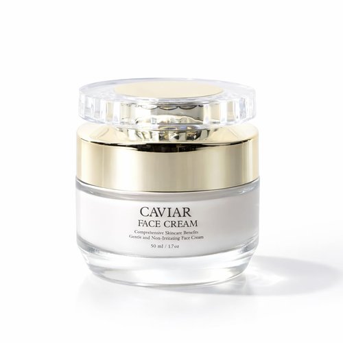 Caviar Face & Neck Cream - Anti-Aging Moisturizer with Hyaluronic Acid & Marine Collagen | Hydrating & Firming for All Skin Types