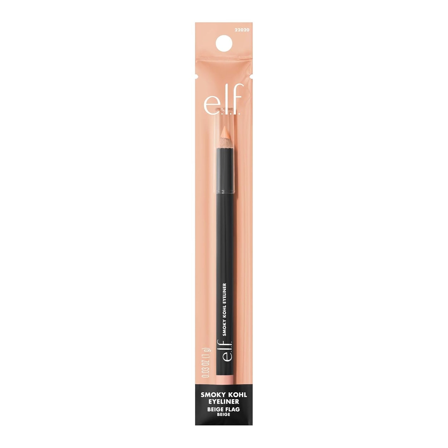e.l.f. Smoky Kohl Eyeliner - Long-Lasting, Bold Eye Pencil for High-Pigmented Makeup | Vegan & Cruelty-Free, Beige Flag